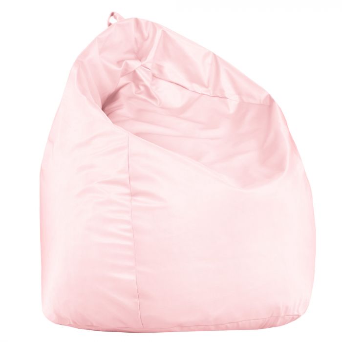 Metalizado rosa puff pera XL cuero ecológico