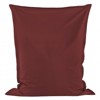 Bordó Puff Almohada cuero ecológico