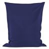 Azul marino Puff Almohada cuero ecológico