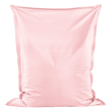 Metalizado rosa Puff Almohada cuero ecológico