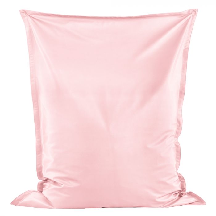 Metalizado rosa Puff Almohada XXL cuero ecológico