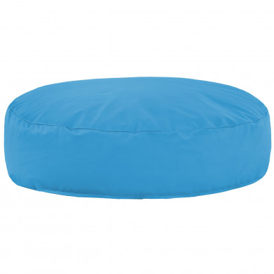 Azul claro Almohada Redonda Monaco cuero ecológico