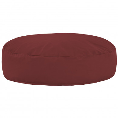 Bordó Almohada Redonda Monaco cuero ecológico