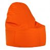 Naranja Puff Sillón Porto cuero ecológico