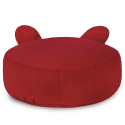 Puff Reposapiés Redondo para niños Teddy - Terciopelo Soft – vista 22