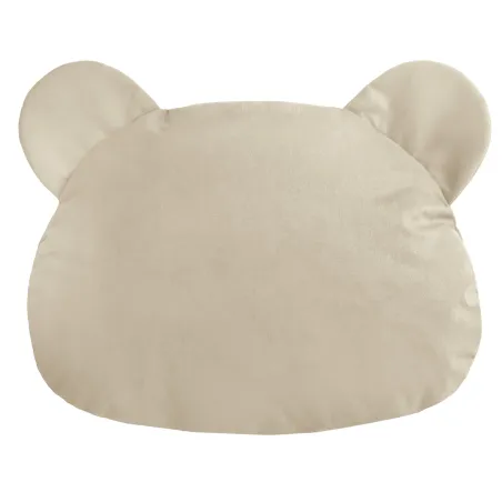 Almohada decorativa de oso de peluche en terciopelo suave, perfecta para habitaciones infantiles