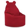 Rojo Puff Sillón Teddy Para Bebé terciopelo