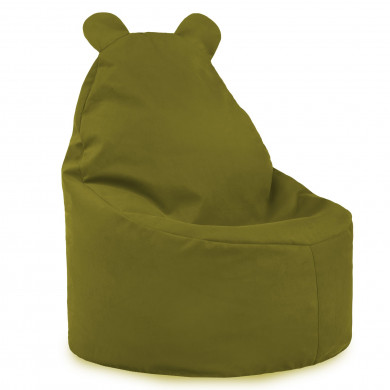 Verde Puff Sillón Teddy Para Bebé terciopelo