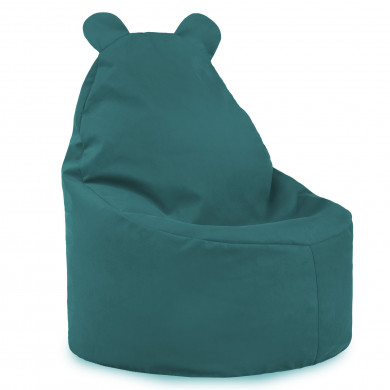 Azul Puff Sillón Teddy Para Bebé terciopelo