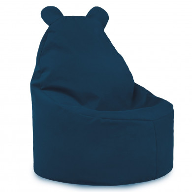 Azul marino Puff Sillón Teddy Para Bebé terciopelo