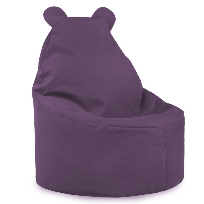Púrpura Puff Sillón Teddy Para Bebé terciopelo