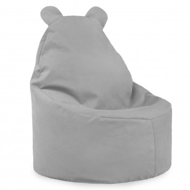 Jasnoszary Fotel dla dzieci Teddy