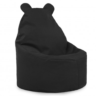 Negro Puff Sillón Teddy Para Bebé terciopelo