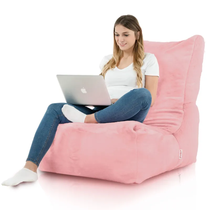 Puff Sillón Relax XXL para Adultos Disinto - Pelo Sintético Yeti – vista 8