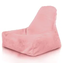 Puff Sillón con Respaldo Bali - Pelo Sintético Yeti