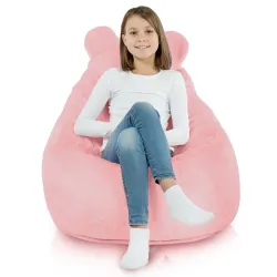 Puff Sillón para niños Teddy - Pelo Sintético Yeti – vista 3