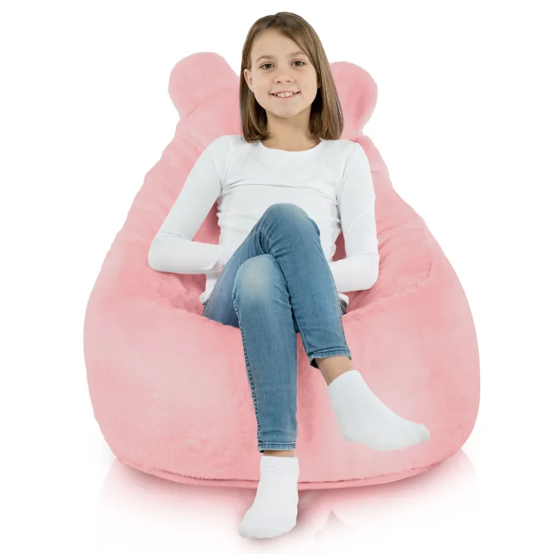 Puff Sillón para niños Teddy - Pelo Sintético Yeti – vista 3