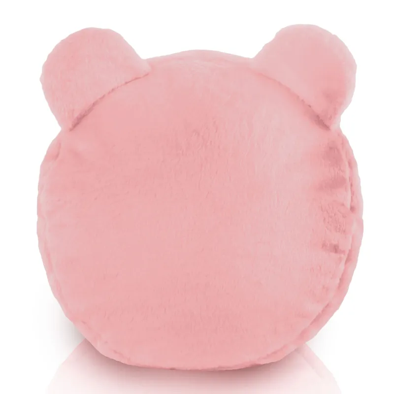 Puff Reposapiés Redondo para niños Teddy - Pelo Sintético Yeti – vista 2