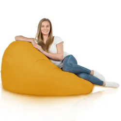 Amarillo puff pera XXL Exterior nylon