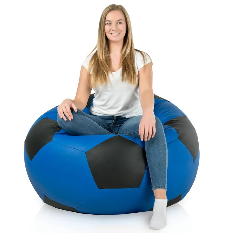 Puff Sillón Pelota de Fútbol XXL Grande - Piel Sintética – vista 6