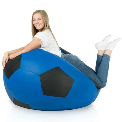 Puff Sillón Pelota de Fútbol XXL Grande - Piel Sintética – vista 7
