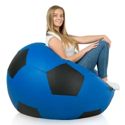 Puff Sillón Pelota de Fútbol XXL Grande - Piel Sintética – vista 8