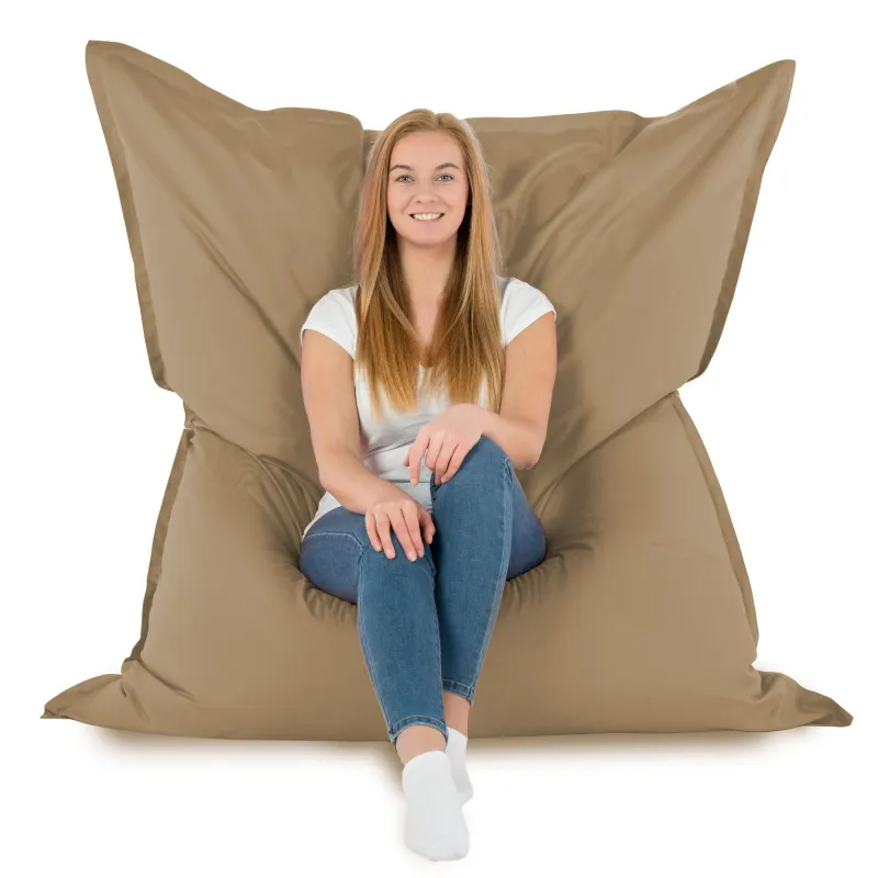 Beige Puff Almohada XXL nylon
