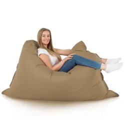 Beige Puff Almohada XXL nylon