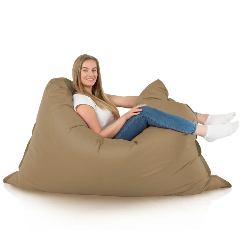 Beige Puff Almohada XXL nylon