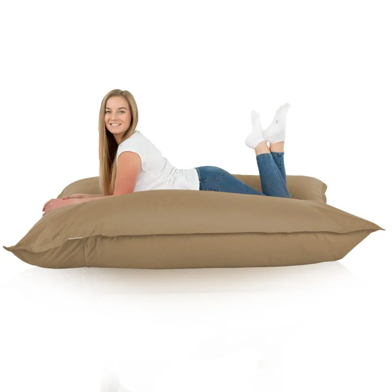 Beige Puff Almohada XXL nylon