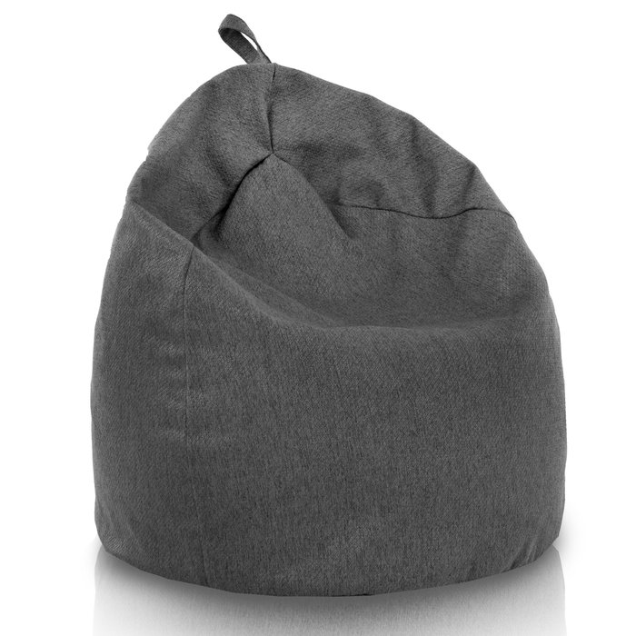 Negro melange puff pera para niños reciclaje