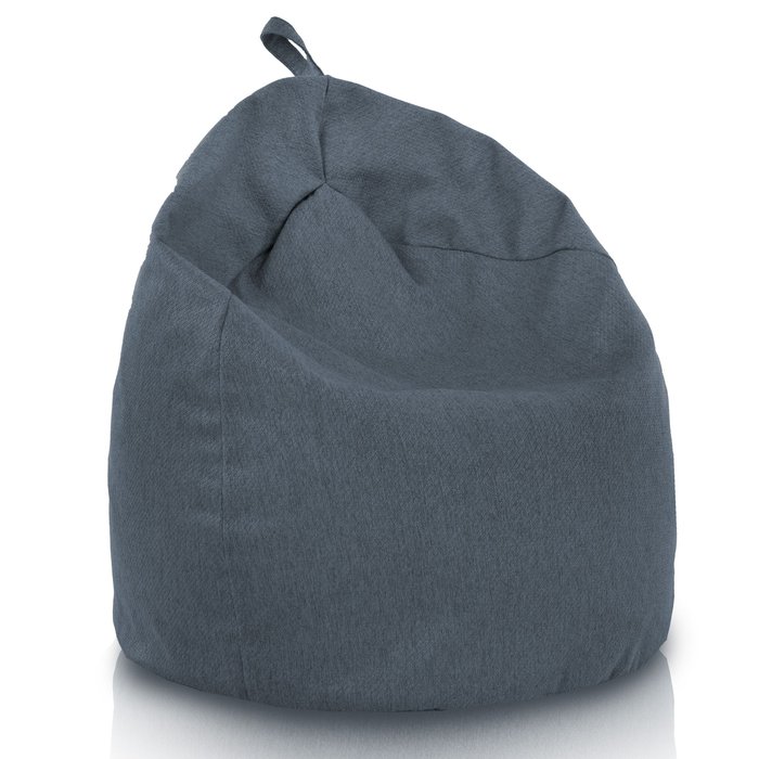 Azul marino melange puff pera para niños reciclaje