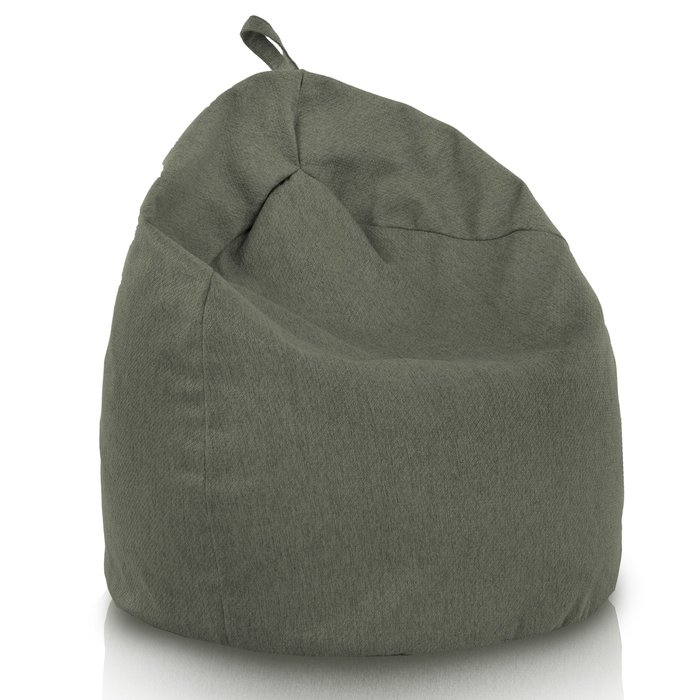 Verde melange puff pera para niños reciclaje