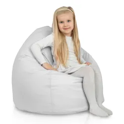 Blanco puff pera para niños nylon