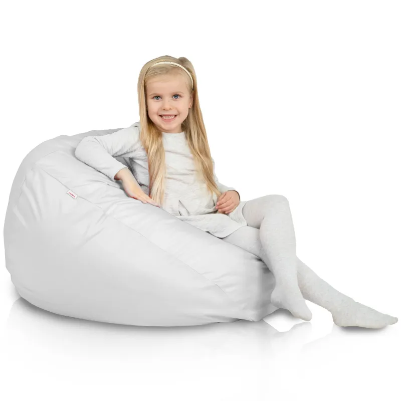 Blanco puff pera para niños nylon