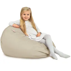 Perla puff pera XXL terciopelo
