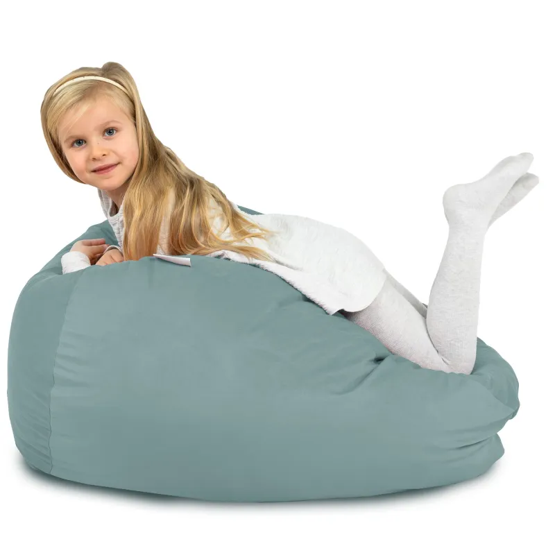 Puff Pera L para niños - Terciopelo Soft – vista 90