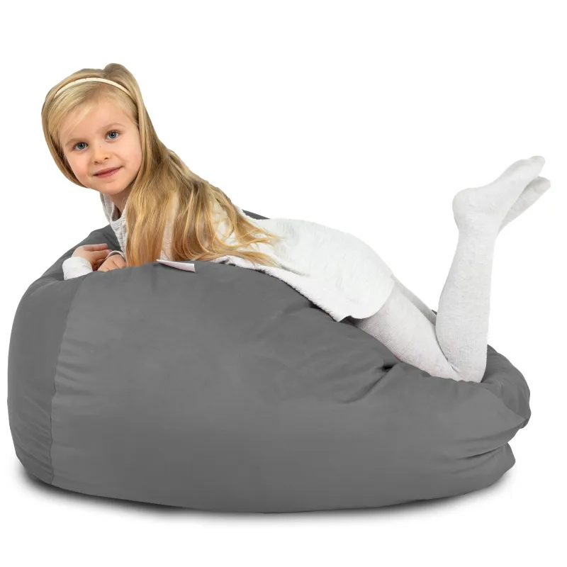 Puff Pera L para niños - Terciopelo Soft – vista 86