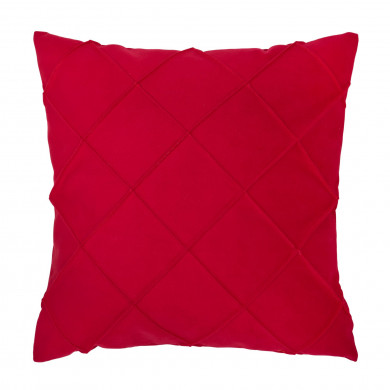 Rojo Almohada con costura Almohada Cuadrada terciopelo