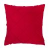 Rojo Almohada con costura Almohada Cuadrada terciopelo