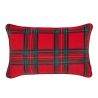 Cuadro Rojo Retro Almohada Rectangular Para El Sofá