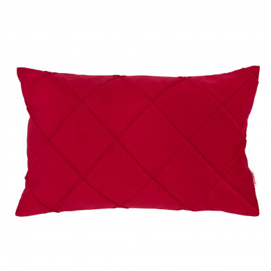 Rojo Almohada con costura Almohada Rectangular Para El Sofá terciopelo