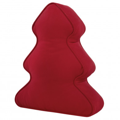 Rojo Almohada De Árbol De Navidad Terciopelo