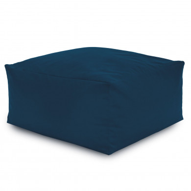 Azul marino Puff Mesa Florencia terciopelo