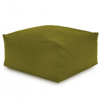 Verde Puff Mesa Florencia terciopelo