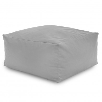 Gris claro Puff Mesa Florencia terciopelo