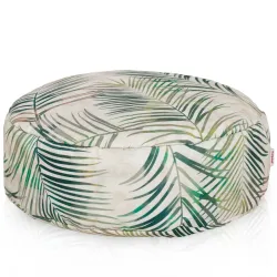 Puff Reposapiés Redondo - Tejido Estampado Premium