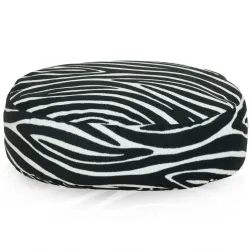 Puff Reposapiés Redondo - Tejido Estampado Premium