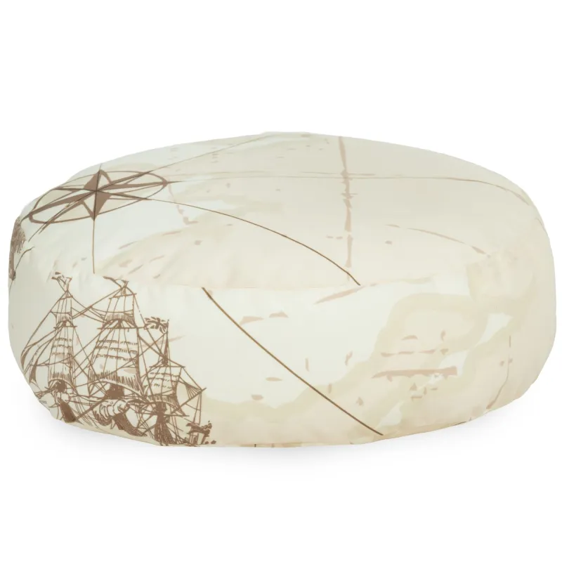 Puff Reposapiés Redondo - Tejido Estampado Premium – vista 40