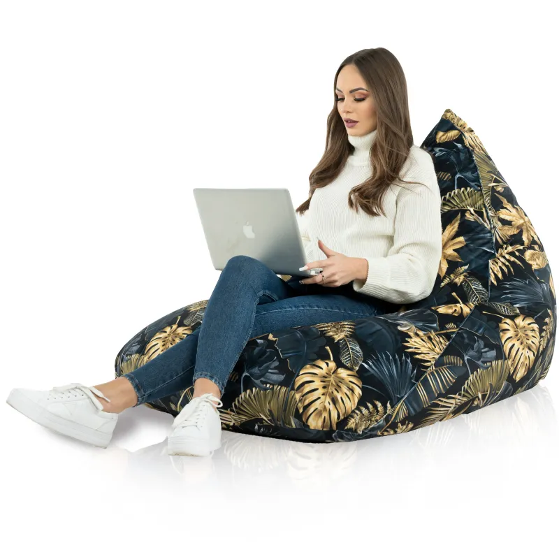 Puff Asiento de Suelo XL Bermuda - Tejido Estampado Premium – vista 52